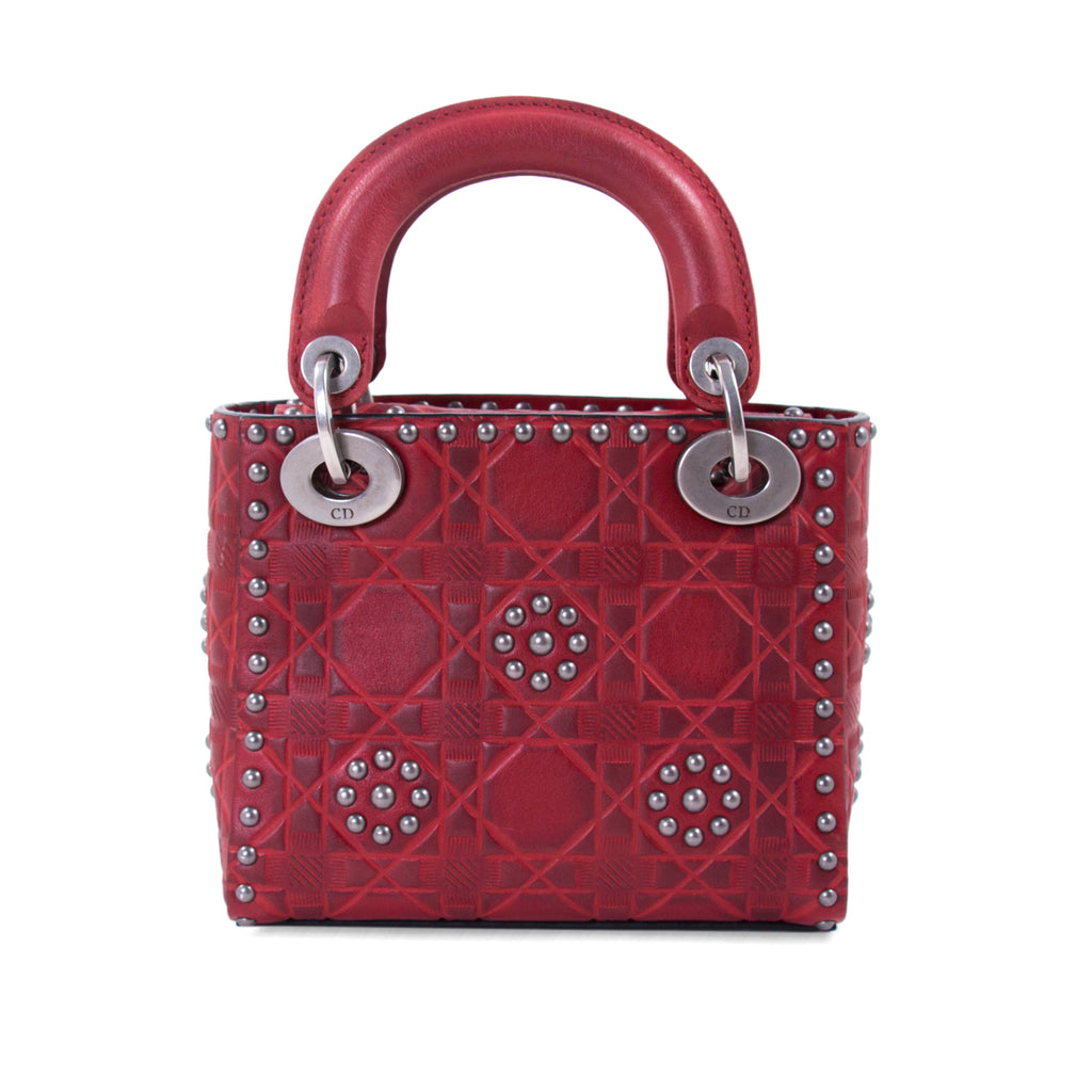 Christian Dior Studded Mini Lady Dior Bags Dior - Shop authentic new pre-owned designer brands online at Re-Vogue