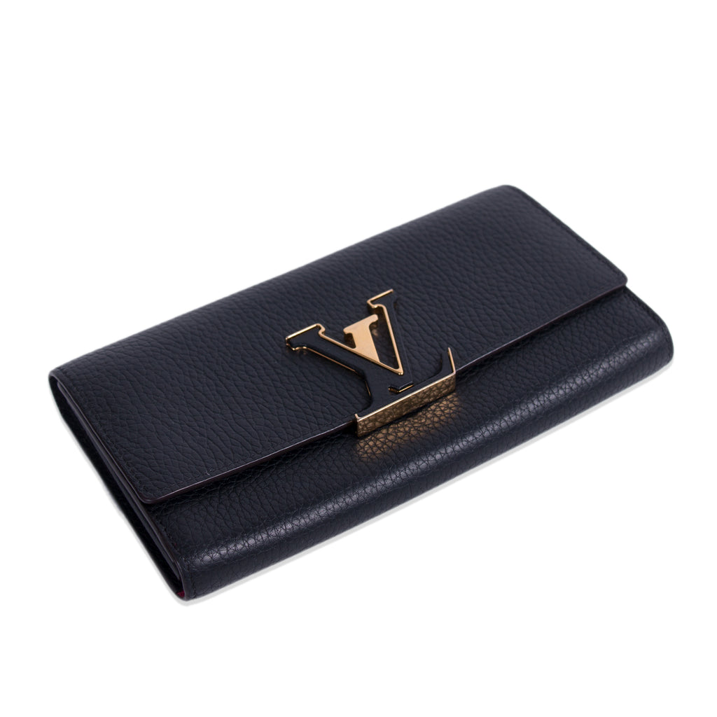 Louis Vuitton Noir Capucines Wallet Accessories Louis Vuitton - Shop authentic new pre-owned designer brands online at Re-Vogue