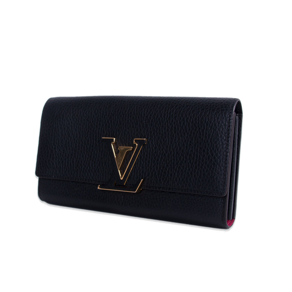 Louis Vuitton Noir Capucines Wallet Accessories Louis Vuitton - Shop authentic new pre-owned designer brands online at Re-Vogue