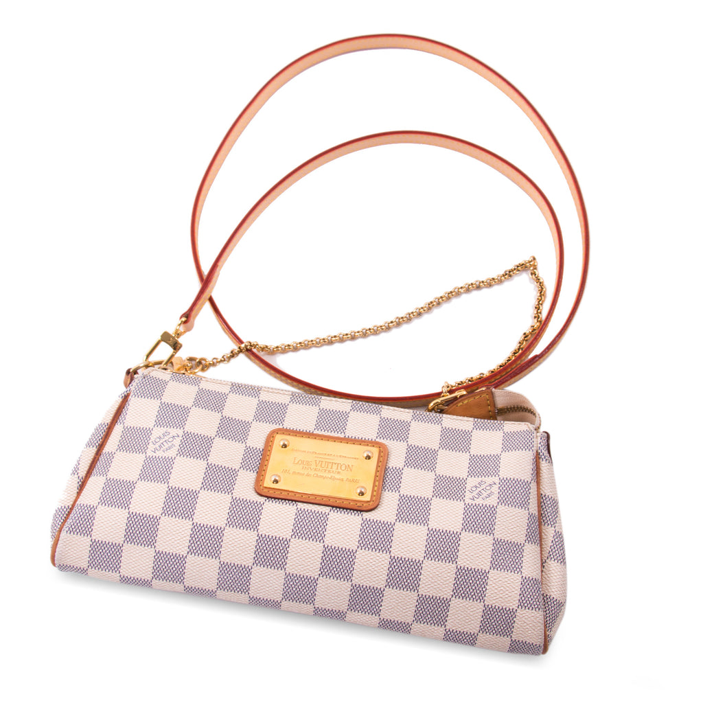 Louis Vuitton Damier Azur Eva Clutch Bags Louis Vuitton - Shop authentic new pre-owned designer brands online at Re-Vogue