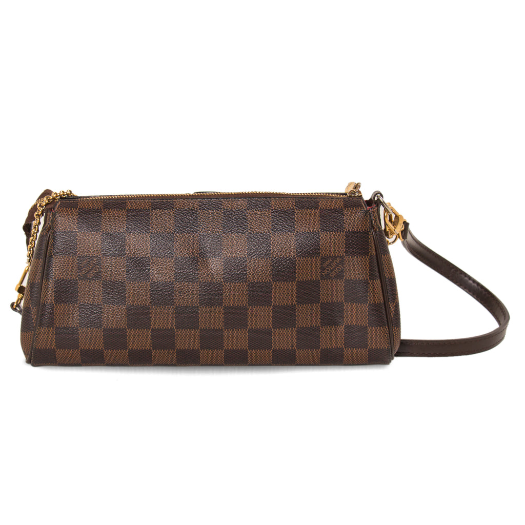 Louis Vuitton Damier Ebene Eva Clutch Bags Louis Vuitton - Shop authentic new pre-owned designer brands online at Re-Vogue