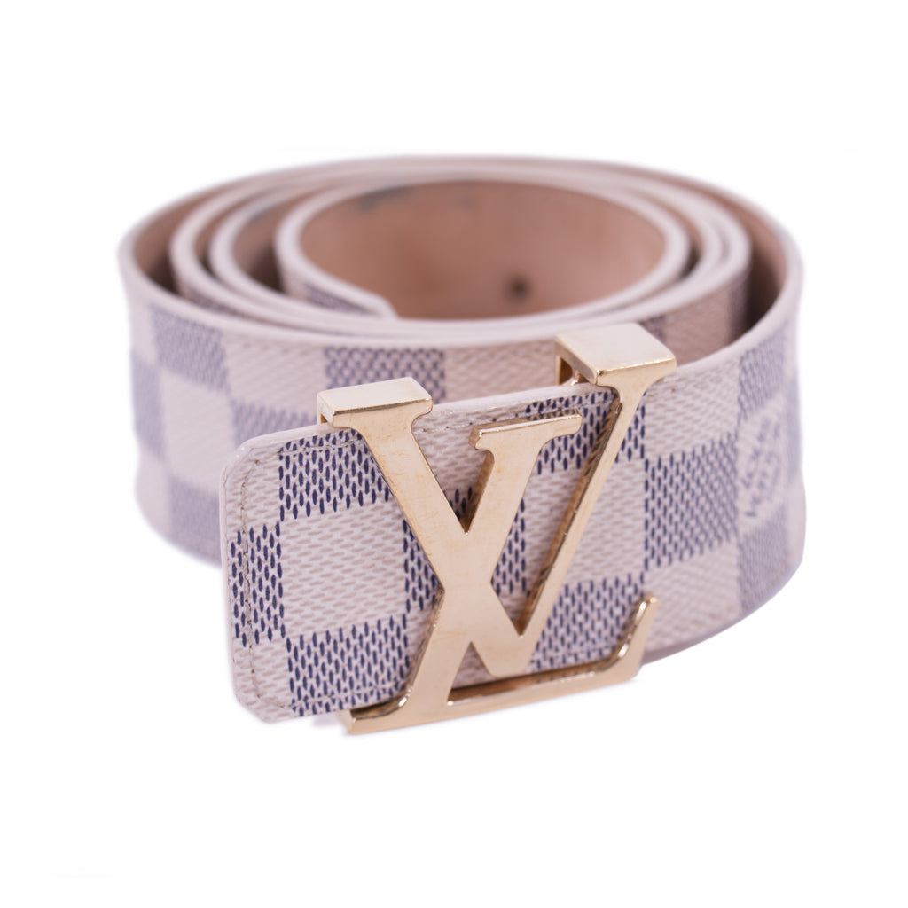 Louis Vuitton Damier Azur Initiales Belt Accessories Louis Vuitton - Shop authentic new pre-owned designer brands online at Re-Vogue