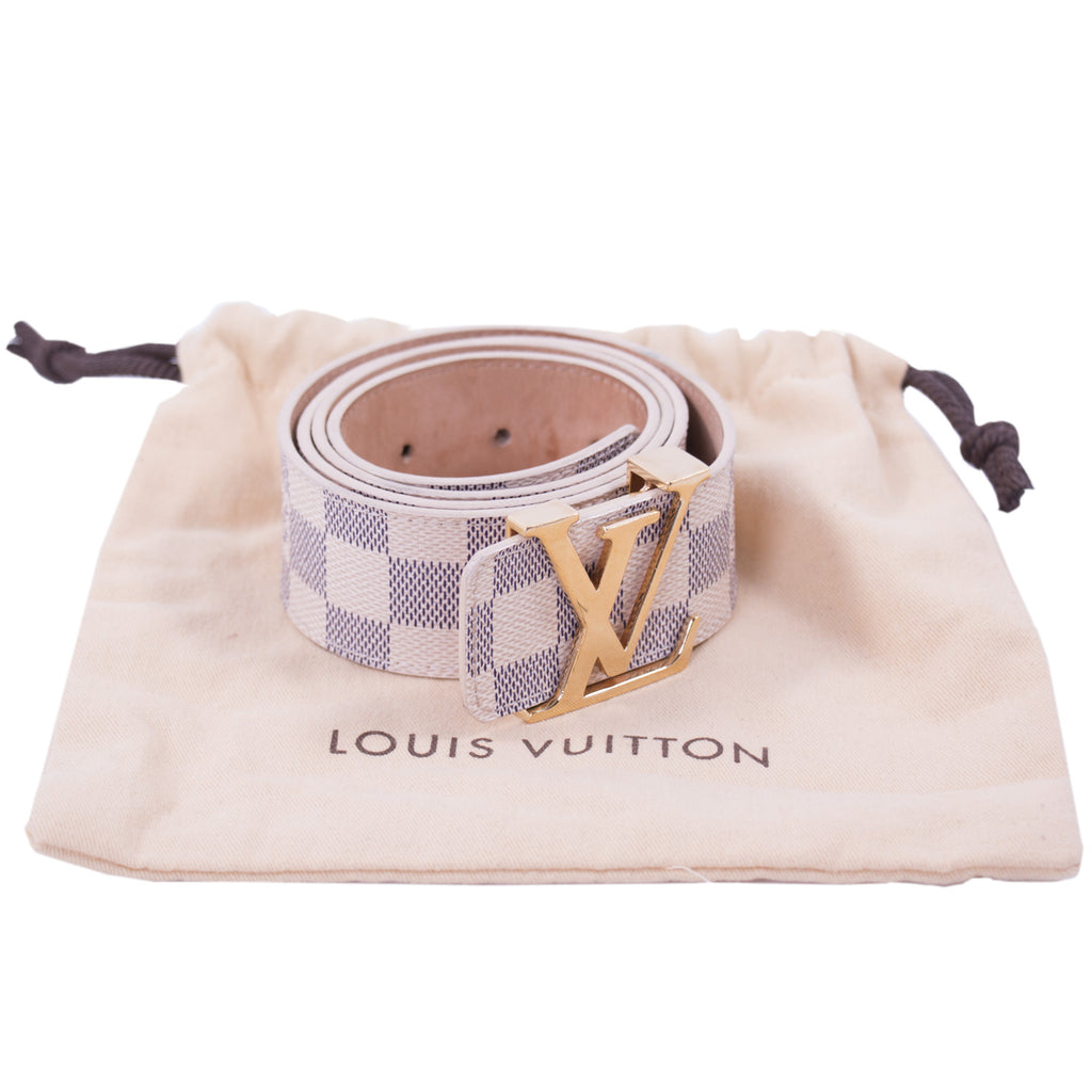 Louis Vuitton Damier Azur Initiales Belt Accessories Louis Vuitton - Shop authentic new pre-owned designer brands online at Re-Vogue