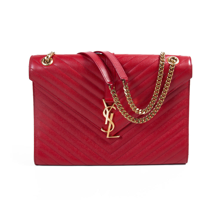 Saint Laurent Monogram Envelope Large Bag Bags Yves Saint Laurent - Shop authentic new pre-owned designer brands online at Re-Vogue
