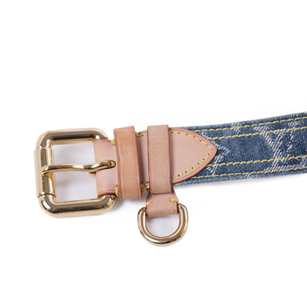 Louis Vuitton Monogram Denim Belt Accessories Louis Vuitton - Shop authentic new pre-owned designer brands online at Re-Vogue