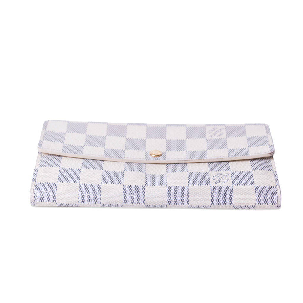 Louis Vuitton Damier Azur Sarah Wallet Accessories Louis Vuitton - Shop authentic new pre-owned designer brands online at Re-Vogue