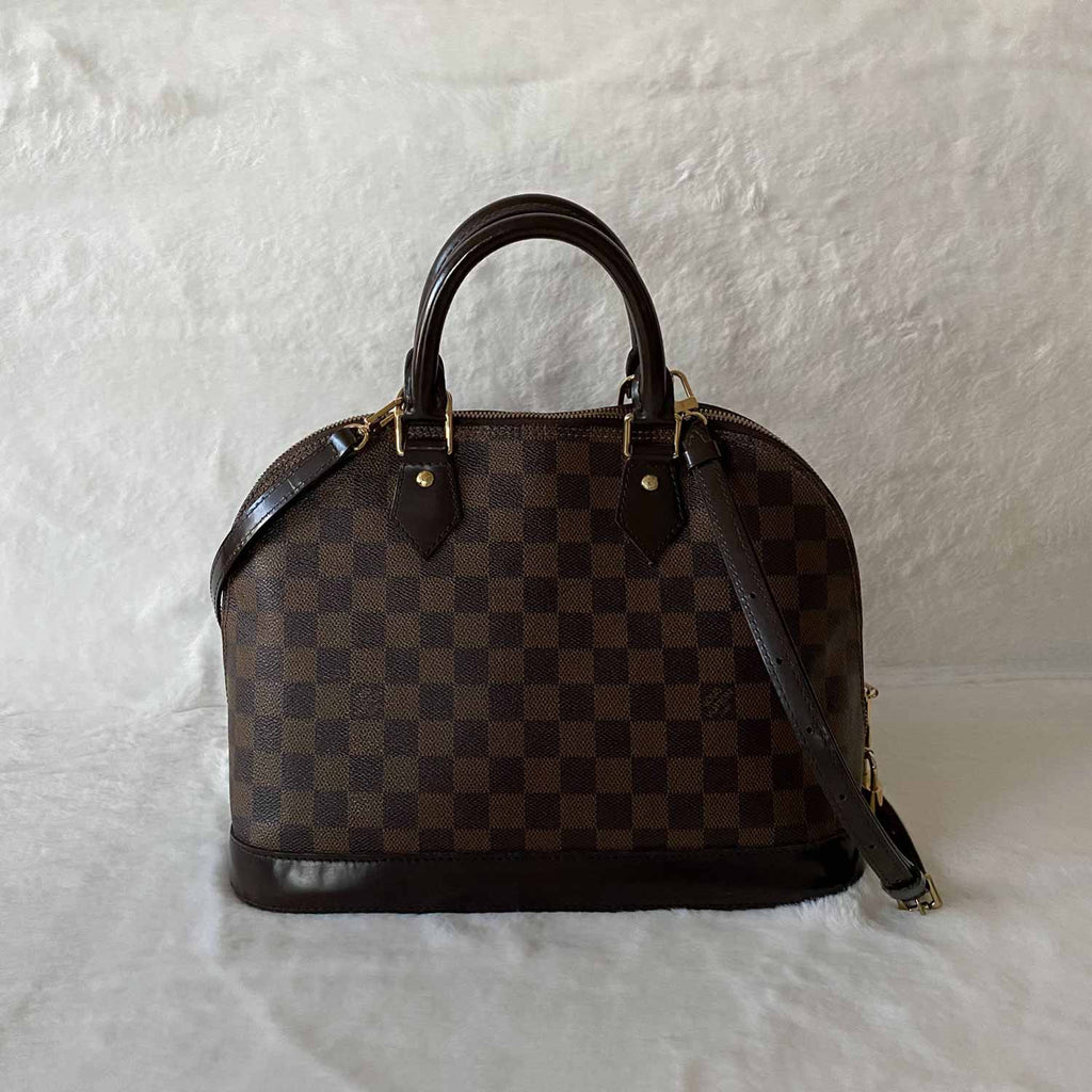 Louis Vuitton Damier Ebene Alma PM with Strap