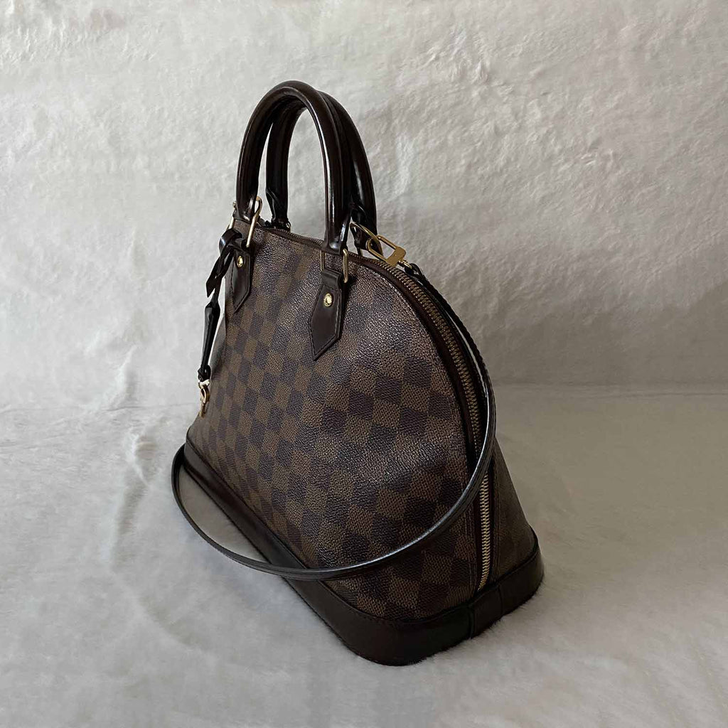 Louis Vuitton Damier Ebene Alma PM with Strap