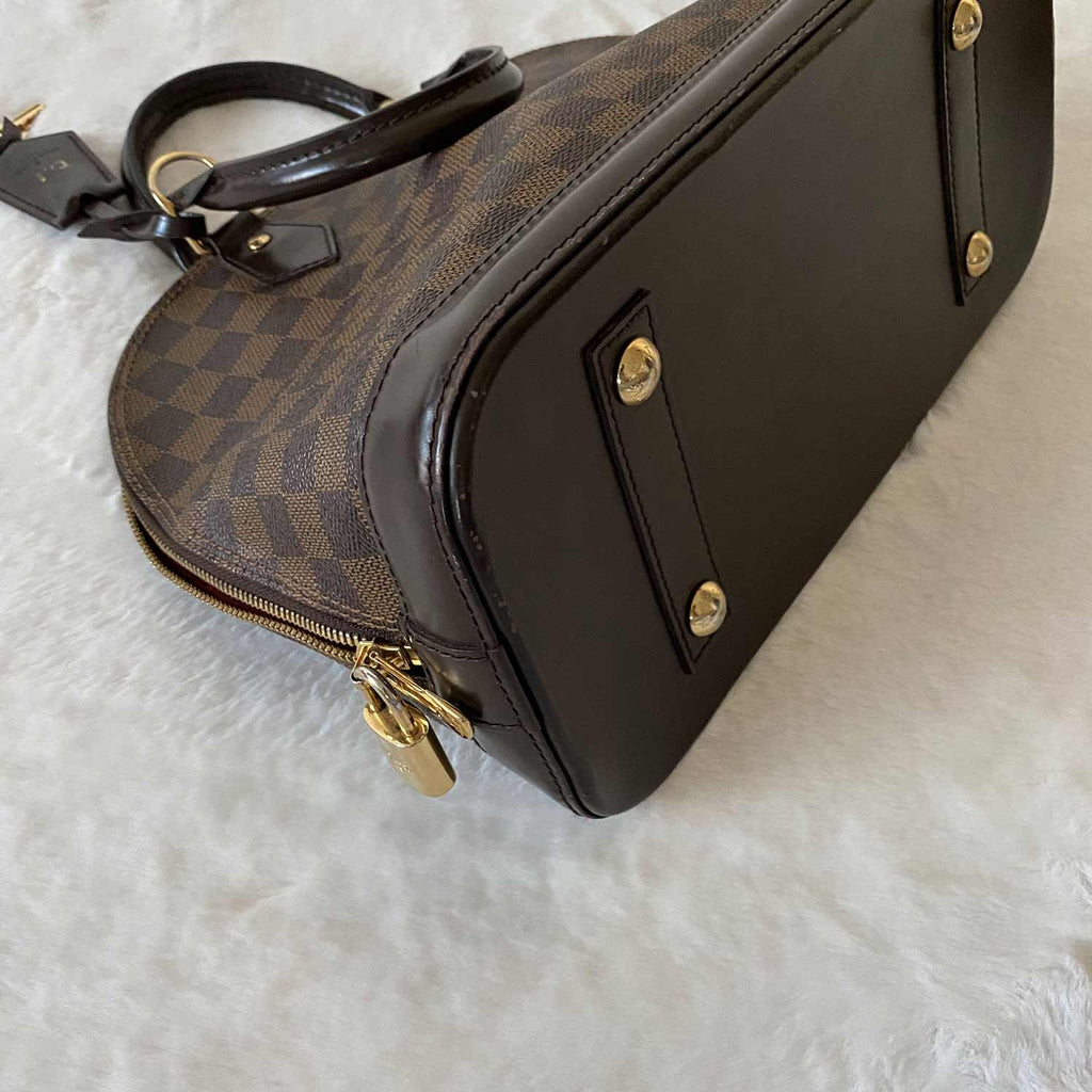 Louis Vuitton Damier Ebene Alma PM with Strap