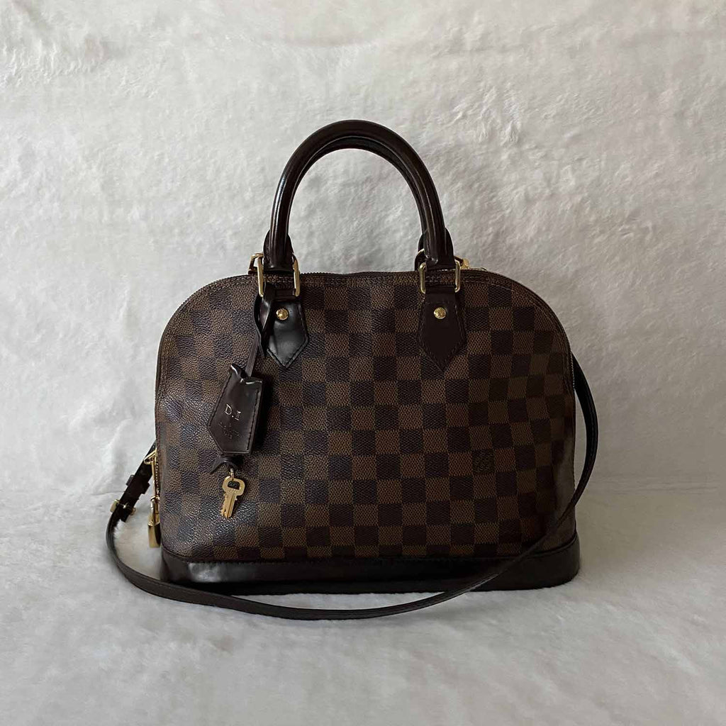 Louis Vuitton Damier Ebene Alma PM with Strap