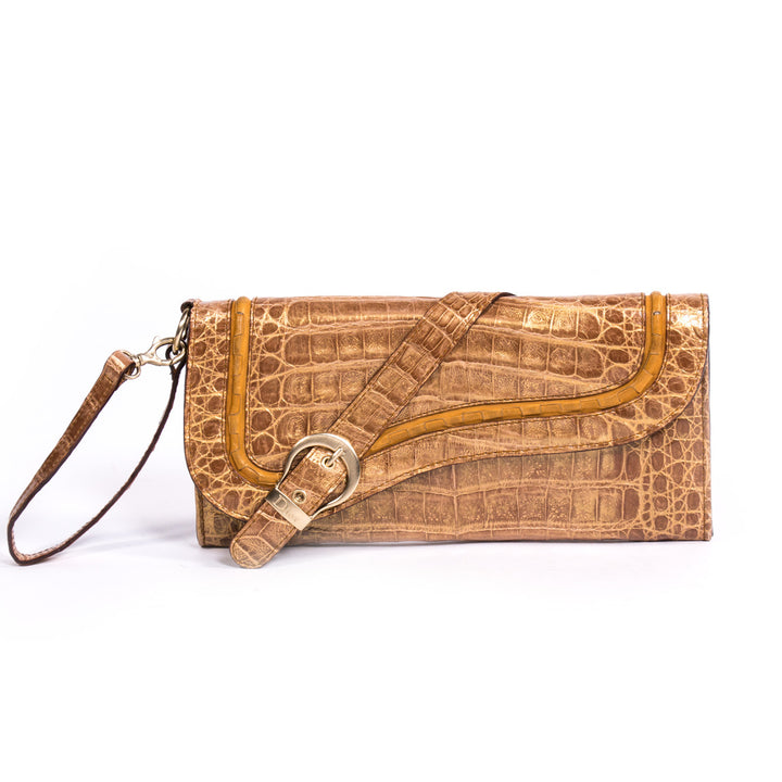 Dior Clutch Gaucho Crocodile - revogue
