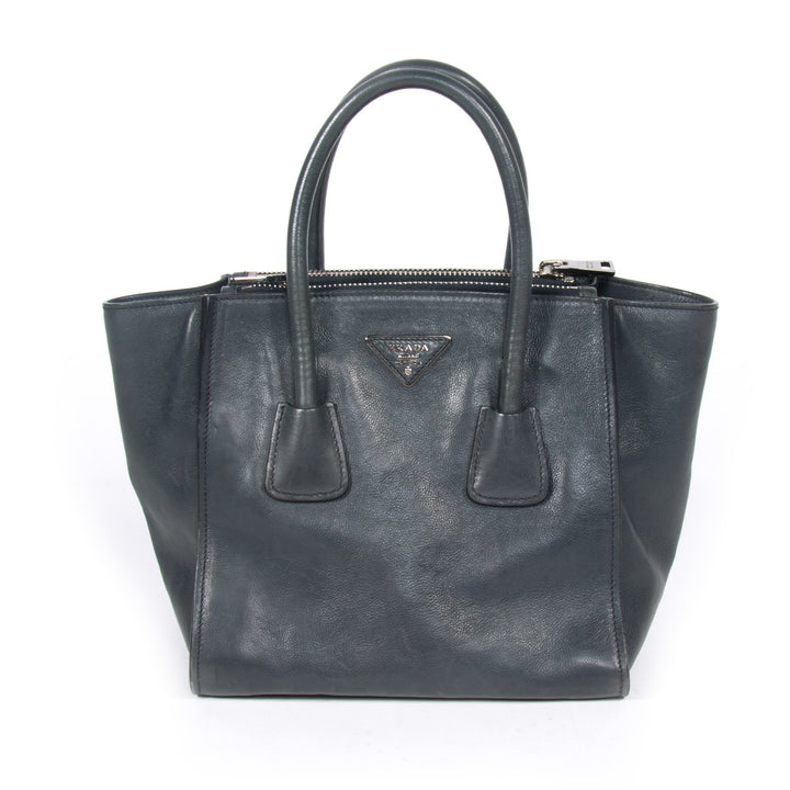 Prada Glace Calf Twin Tote - revogue