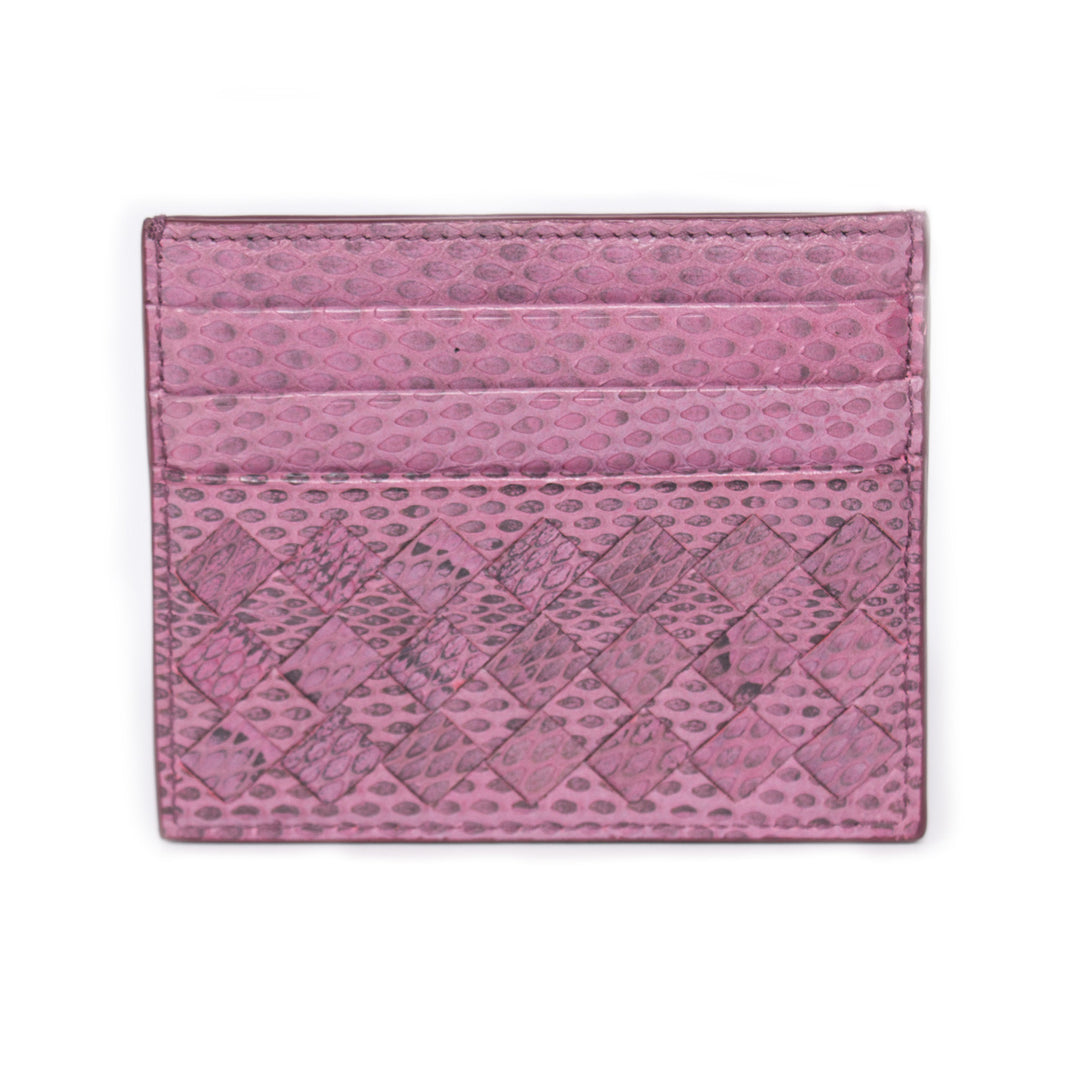 Bottega Veneta Intrecciato Snake Skin Card Holder Accessories Bottega Veneta - Shop authentic new pre-owned designer brands online at Re-Vogue
