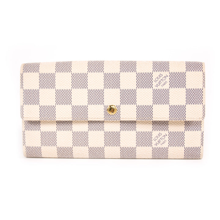 Louis Vuitton Damier Azur Sarah Wallet Accessories Louis Vuitton - Shop authentic new pre-owned designer brands online at Re-Vogue