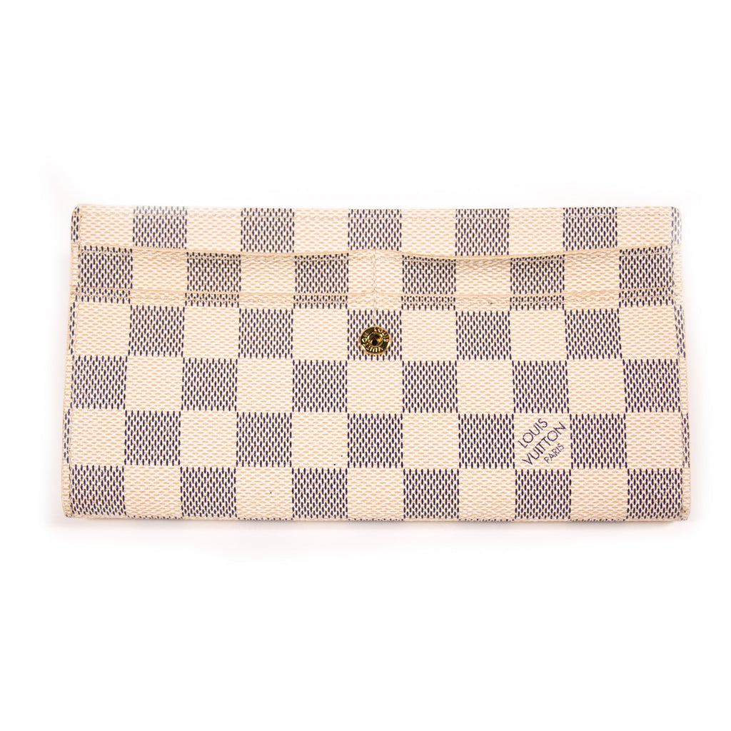 Louis Vuitton Damier Azur Sarah Wallet Accessories Louis Vuitton - Shop authentic new pre-owned designer brands online at Re-Vogue