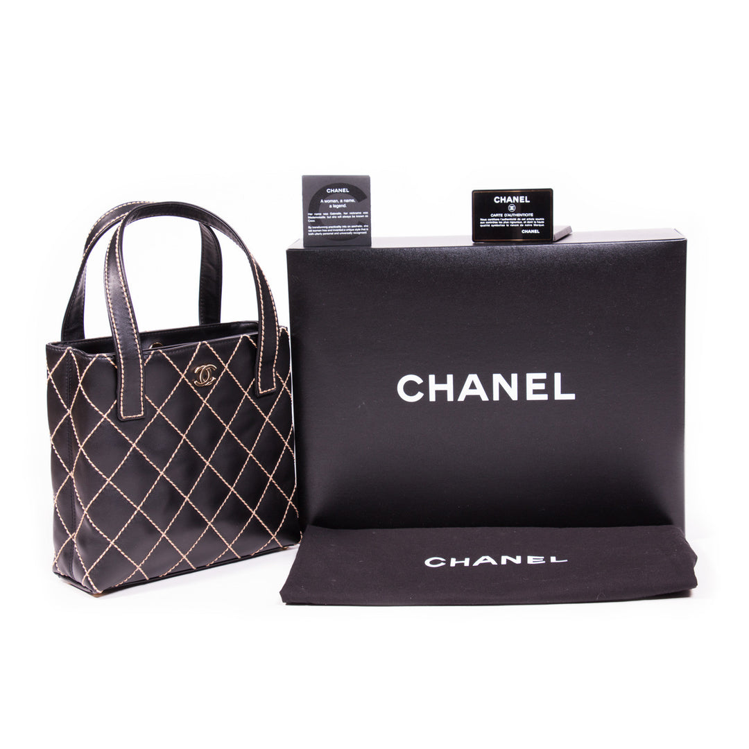 Chanel Quilted Surpique Bag - revogue