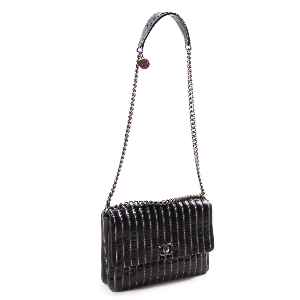 Chanel Vertical Single Flap Bag Bags Chanel - Shop authentic new pre-owned designer brands online at Re-Vogue