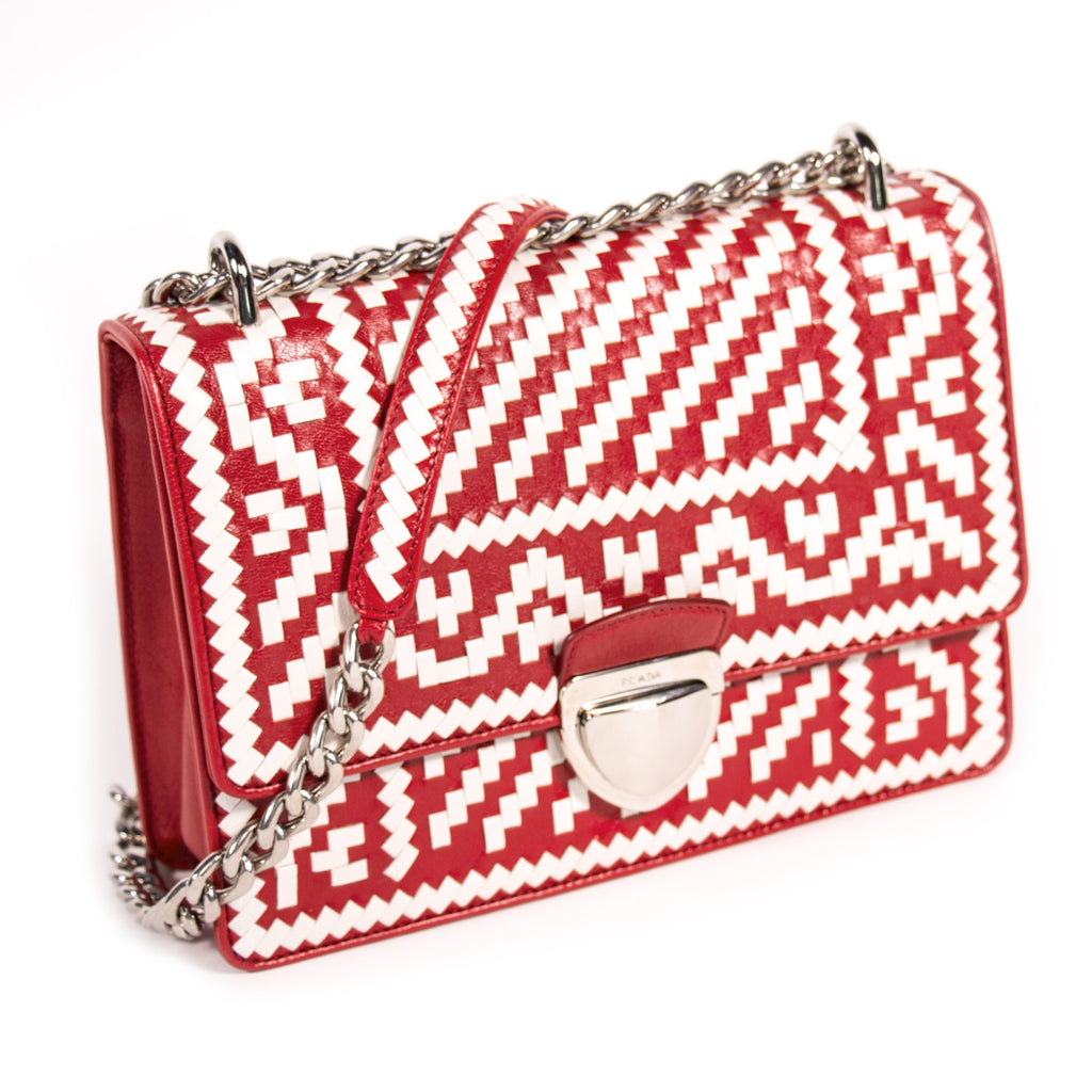 Prada Woven Madras Pattern Shoulder Bag Bags Prada - Shop authentic new pre-owned designer brands online at Re-Vogue