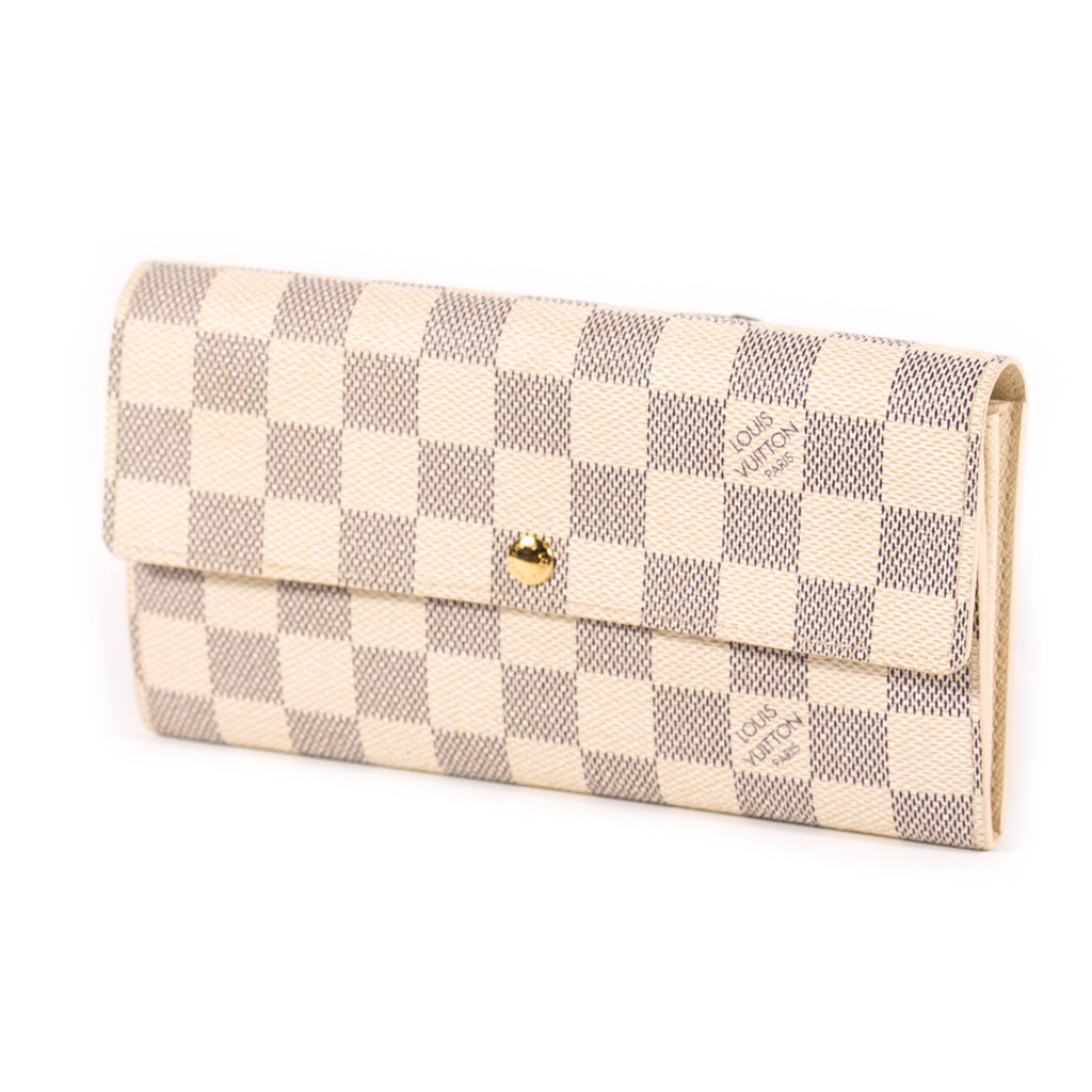 Louis Vuitton Damier Azur Sarah Wallet Accessories Louis Vuitton - Shop authentic new pre-owned designer brands online at Re-Vogue