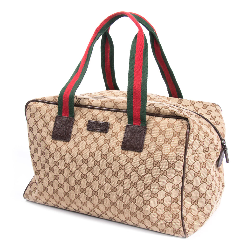 Gucci Web Duffle Bag - revogue