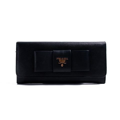 Prada Saffiano Continental Flap Wallet