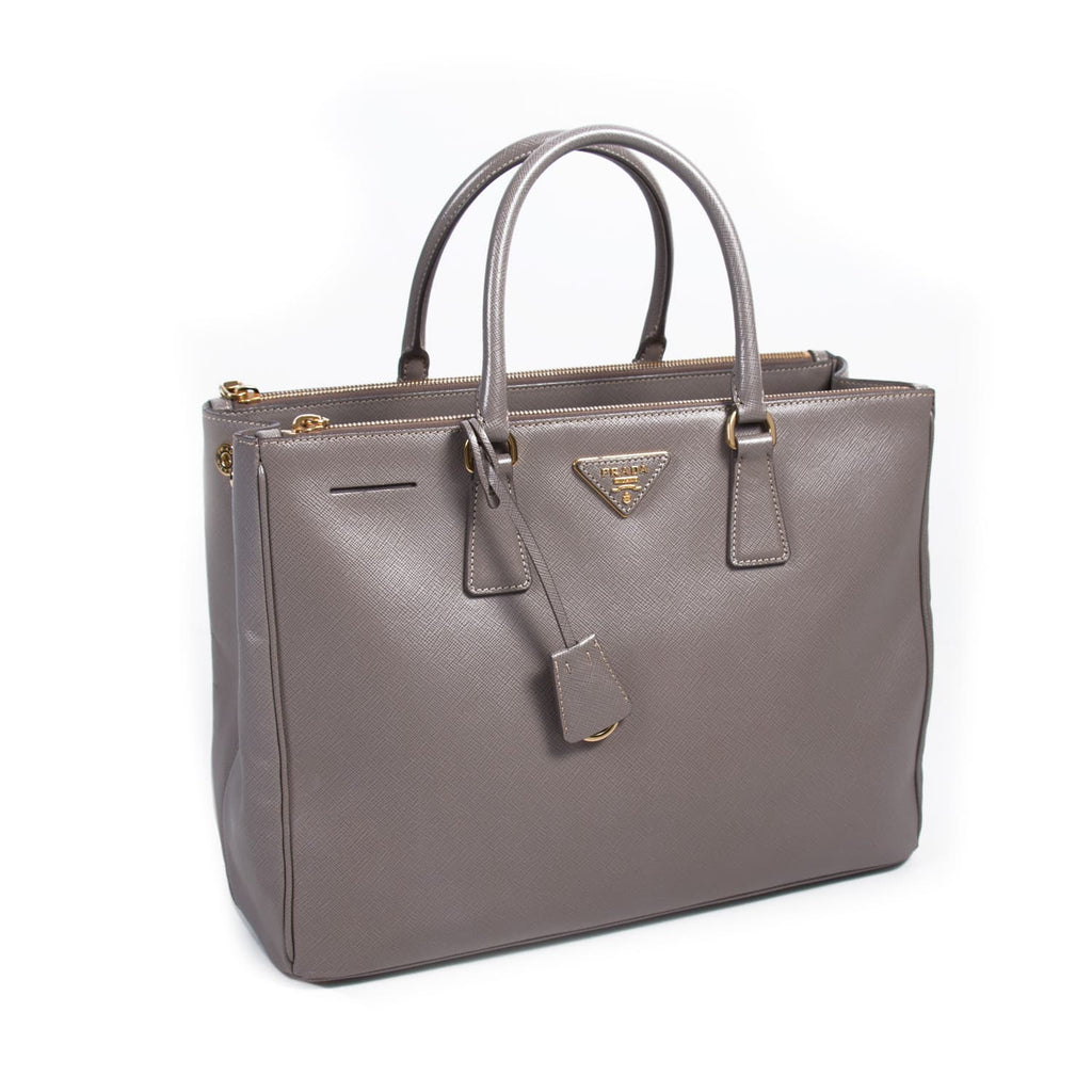 Prada Galleria Saffiano Lux Double-Zip Tote Bag Bags Prada - Shop authentic new pre-owned designer brands online at Re-Vogue