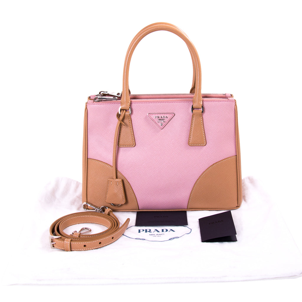 Prada Saffiano Lux Galleria Double Zip Tote Bags Prada - Shop authentic new pre-owned designer brands online at Re-Vogue