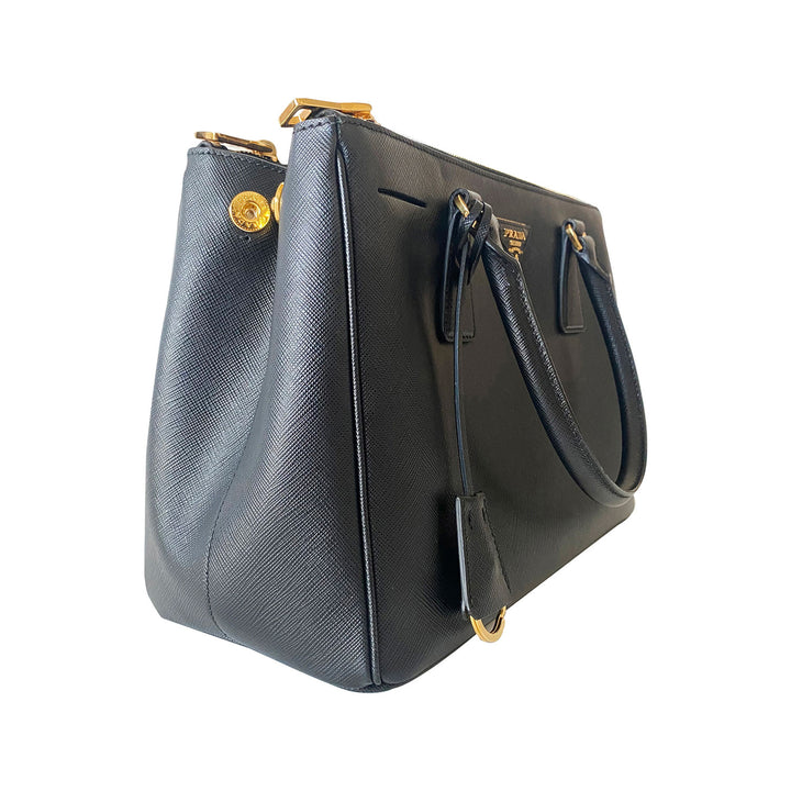 Prada Small Galleria Saffiano Double Zip Tote