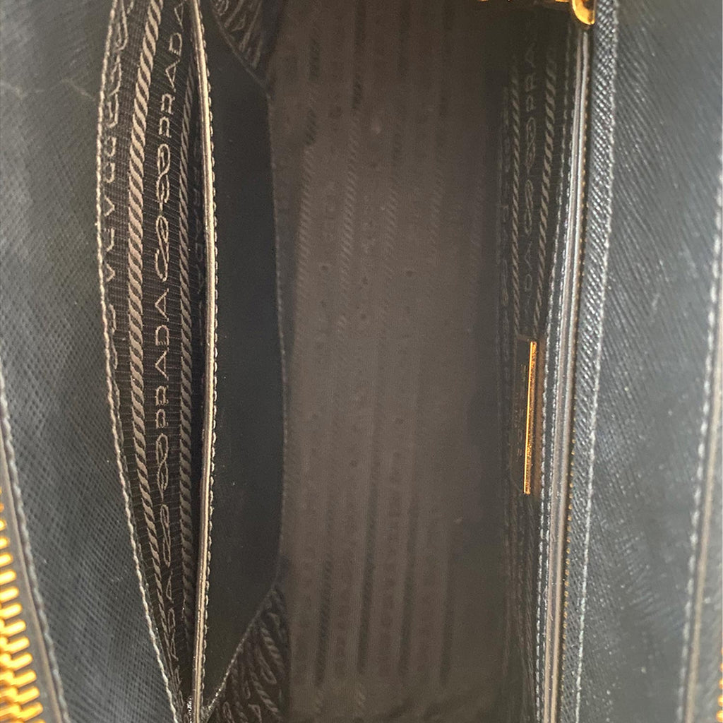 Prada Small Galleria Saffiano Double Zip Tote