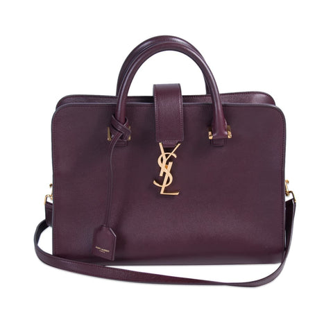 Saint Laurent Monogram Cabas Baby Leather Tote