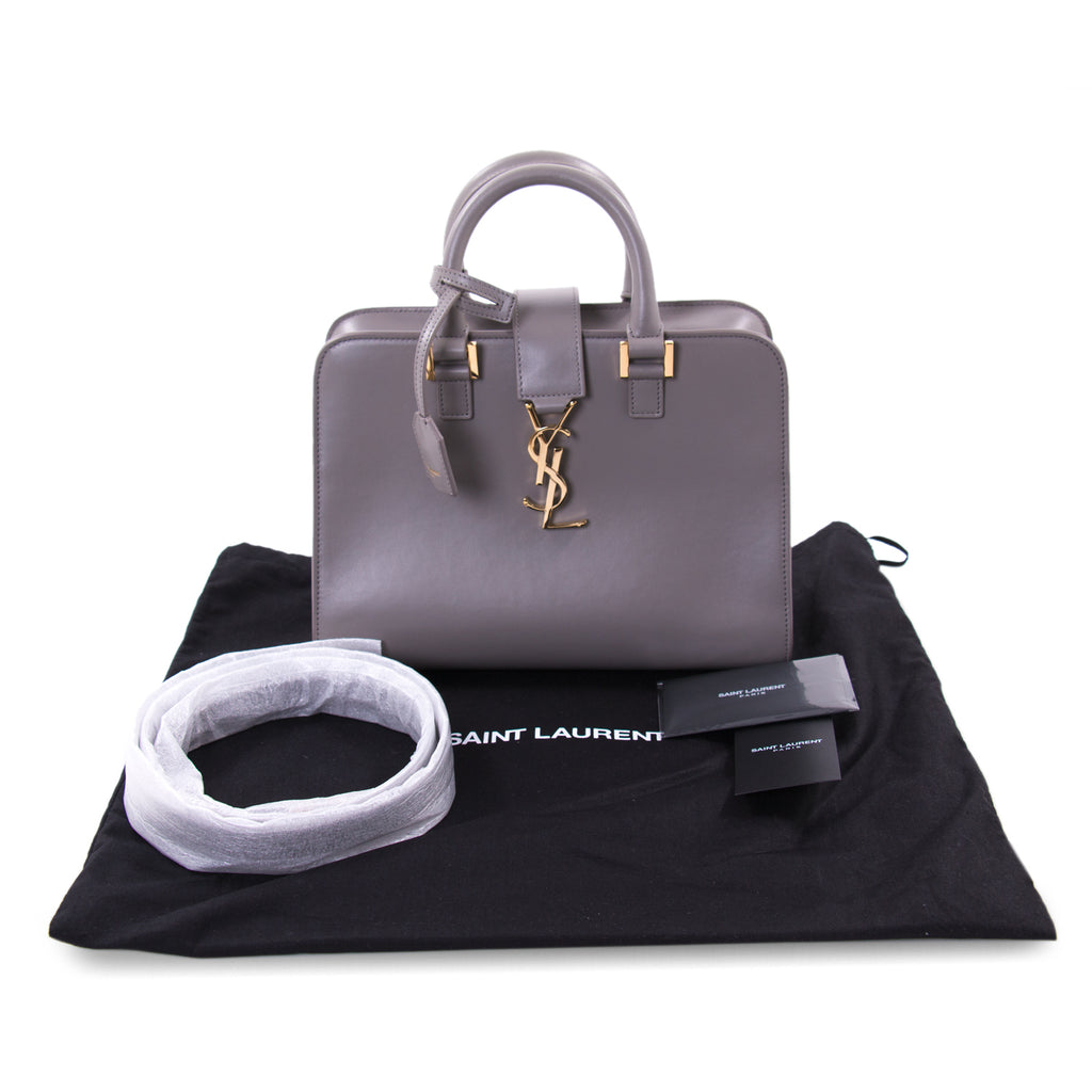 Saint Laurent Monogram Cabas Baby Leather Tote Bags Yves Saint Laurent - Shop authentic new pre-owned designer brands online at Re-Vogue