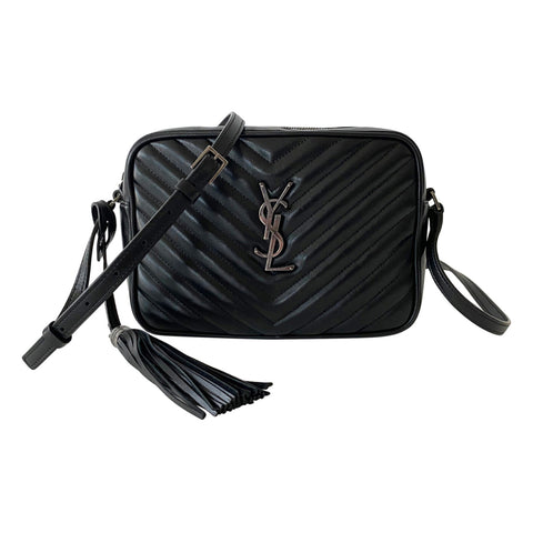 Saint Laurent Sunset Medium Crocodile Embossed Leather