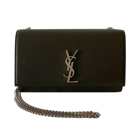 Saint Laurent Sunset Medium Crocodile Embossed Leather