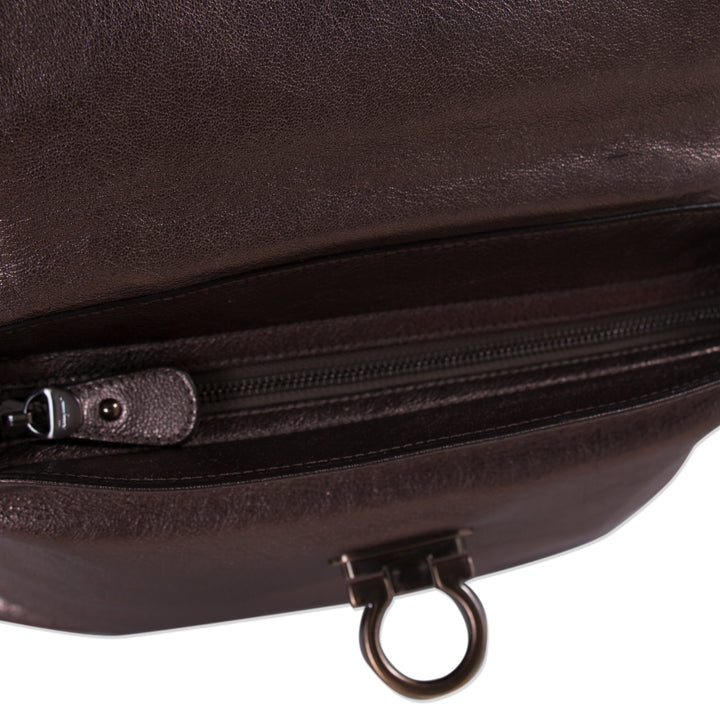 Salvatore Ferragamo Metallic Sofia Satchel Bags Salvatore Ferragamo - Shop authentic new pre-owned designer brands online at Re-Vogue