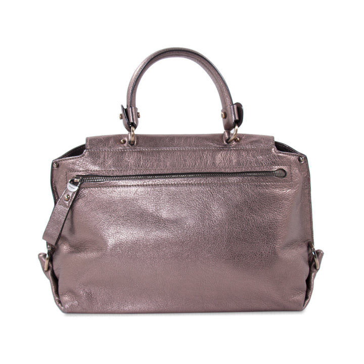Salvatore Ferragamo Metallic Sofia Satchel Bags Salvatore Ferragamo - Shop authentic new pre-owned designer brands online at Re-Vogue