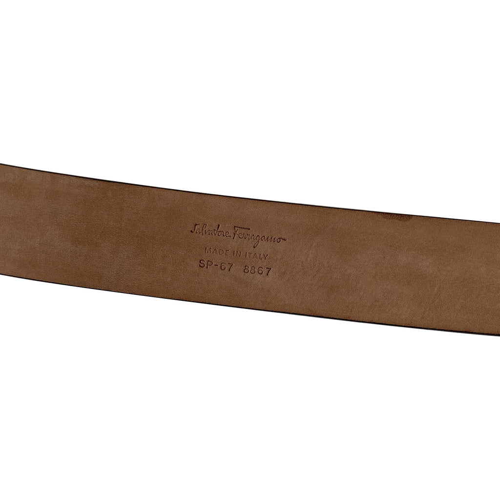 Salvatore Ferragamo Gancini Leather Belt