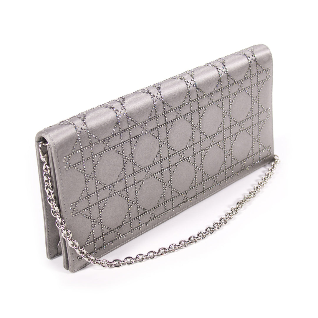 Christian Dior Cannage Satin Clutch Bags Dior - Shop authentic new pre-owned designer brands online at Re-Vogue