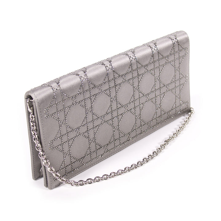 Christian Dior Cannage Satin Clutch Bags Dior - Shop authentic new pre-owned designer brands online at Re-Vogue