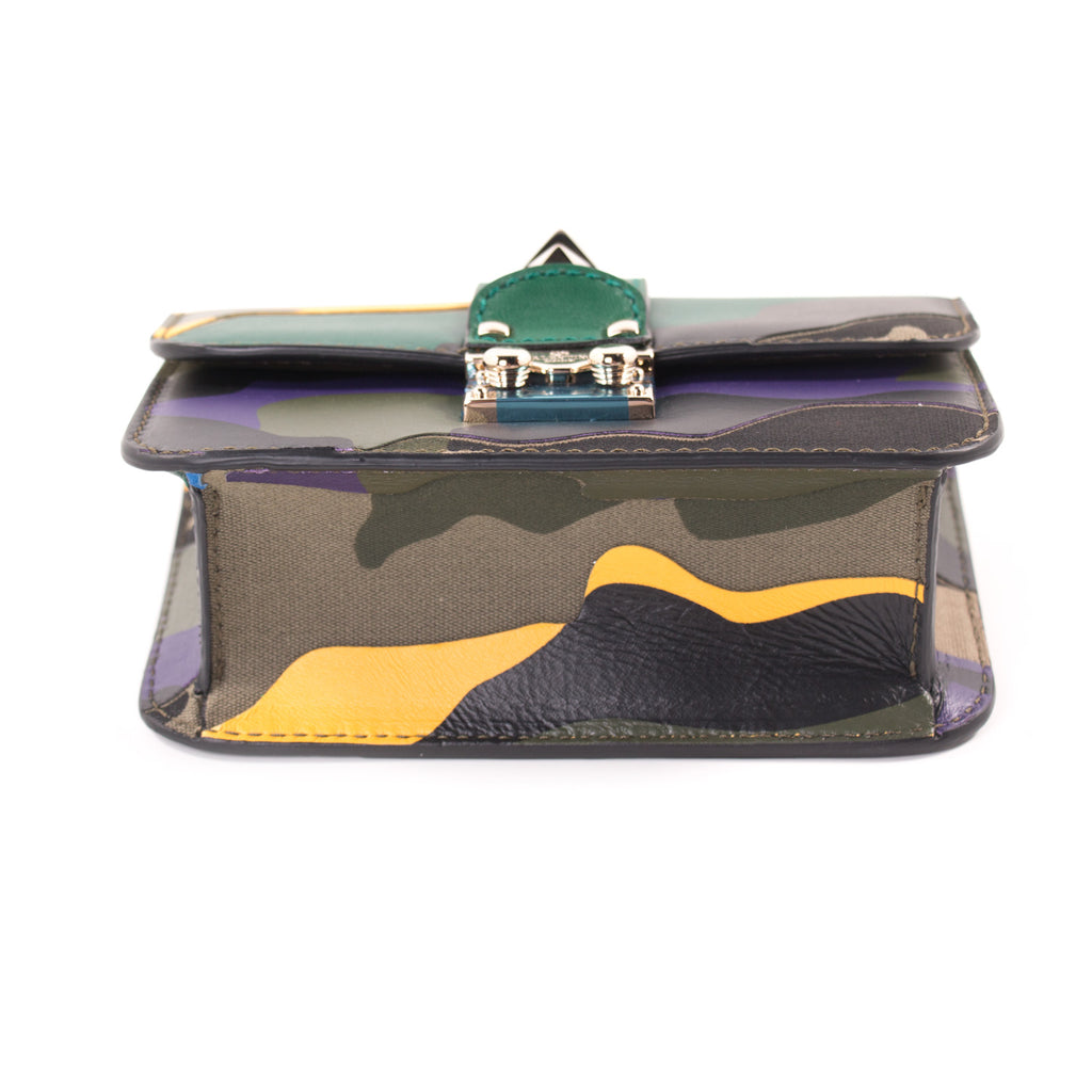 Valentino Camo Glam Lock Rockstud Bag Bags Valentino - Shop authentic new pre-owned designer brands online at Re-Vogue