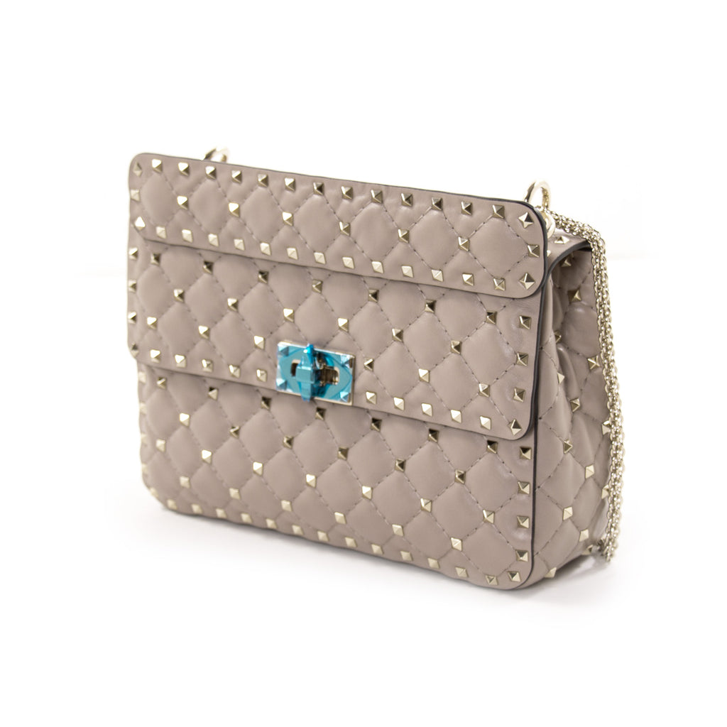 Valentino Rockstud Spike Medium Chain Shoulder Bag Bags Valentino - Shop authentic new pre-owned designer brands online at Re-Vogue