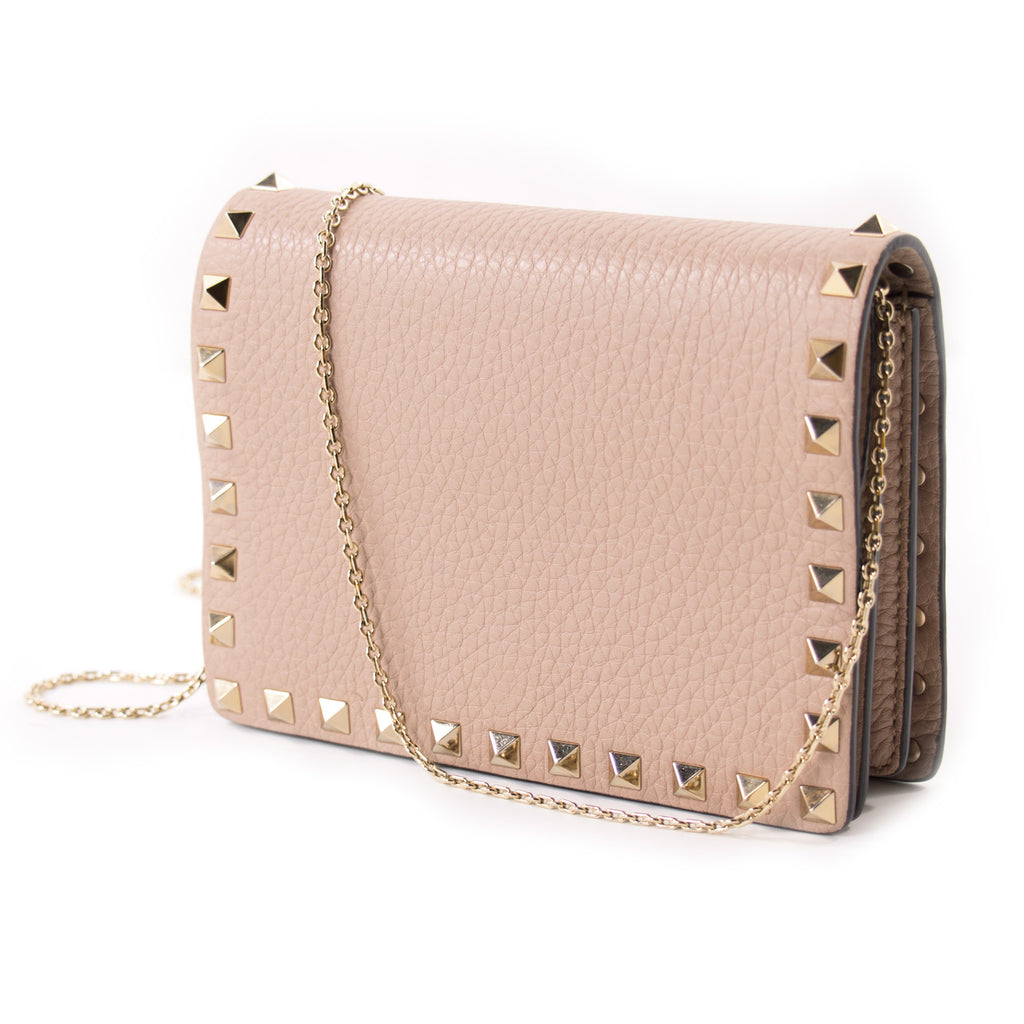 Valentino Mini Rockstud Chain Shoulder Bag Bags Valentino - Shop authentic new pre-owned designer brands online at Re-Vogue