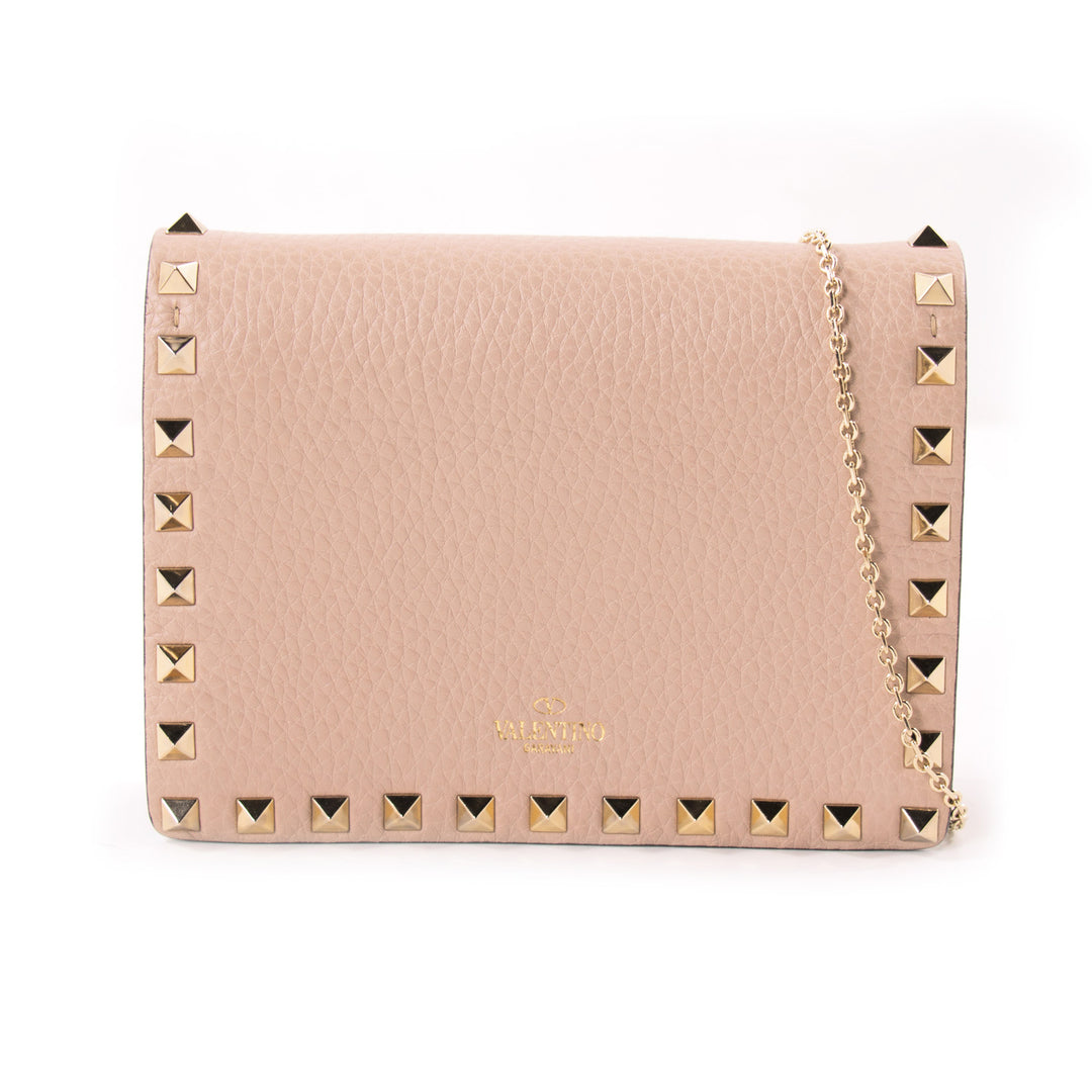 Valentino Mini Rockstud Chain Shoulder Bag Bags Valentino - Shop authentic new pre-owned designer brands online at Re-Vogue