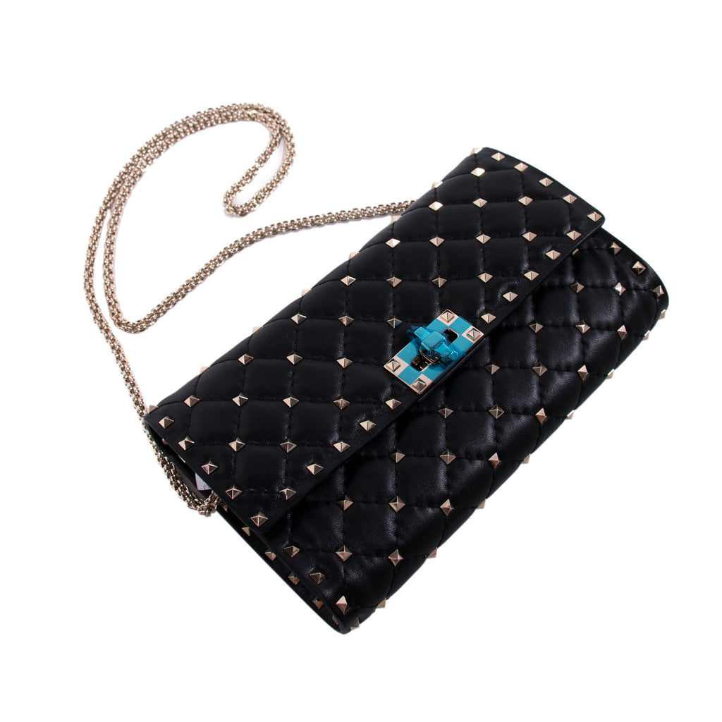 Valentino Rockstud Spike Wallet on Chain Bags Valentino - Shop authentic new pre-owned designer brands online at Re-Vogue