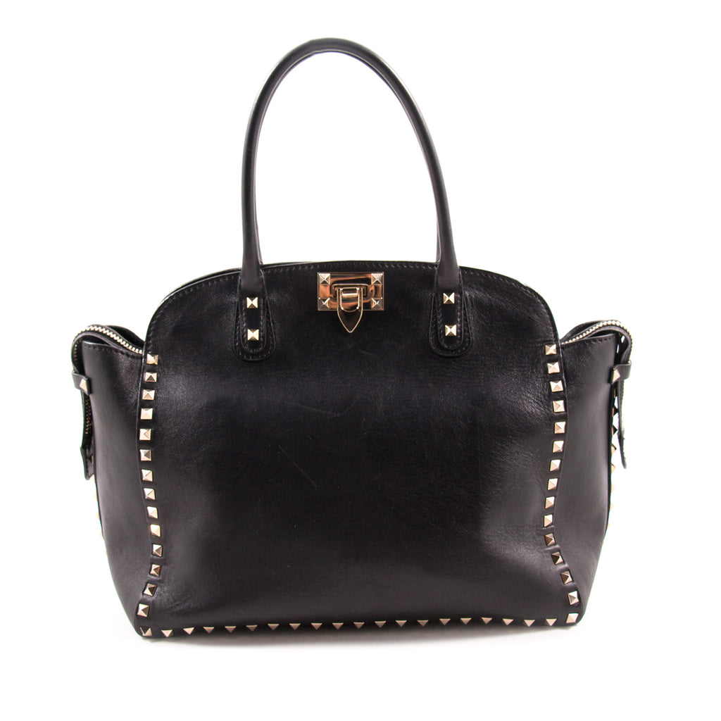 Valentino Black Rockstud Tote Bag Bags Valentino - Shop authentic new pre-owned designer brands online at Re-Vogue