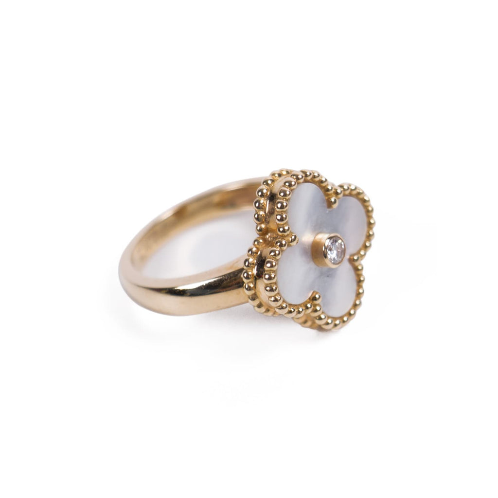 Van Cleef & Arpels Alhambra Diamond Ring Accessories Van Cleef & Arpels - Shop authentic new pre-owned designer brands online at Re-Vogue