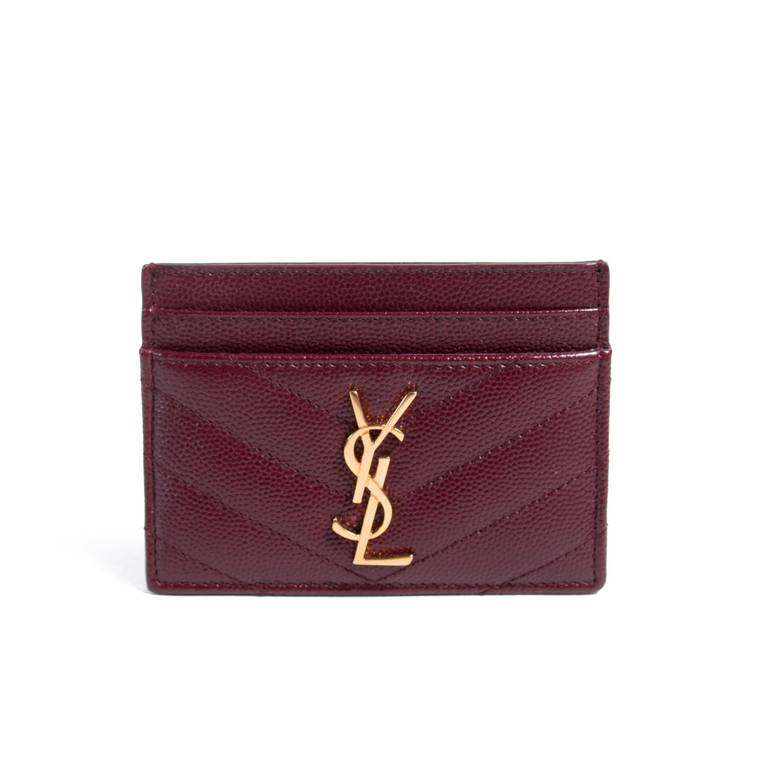 Saint Laurent Monogram Card Holder Accessories Yves Saint Laurent - Shop authentic new pre-owned designer brands online at Re-Vogue