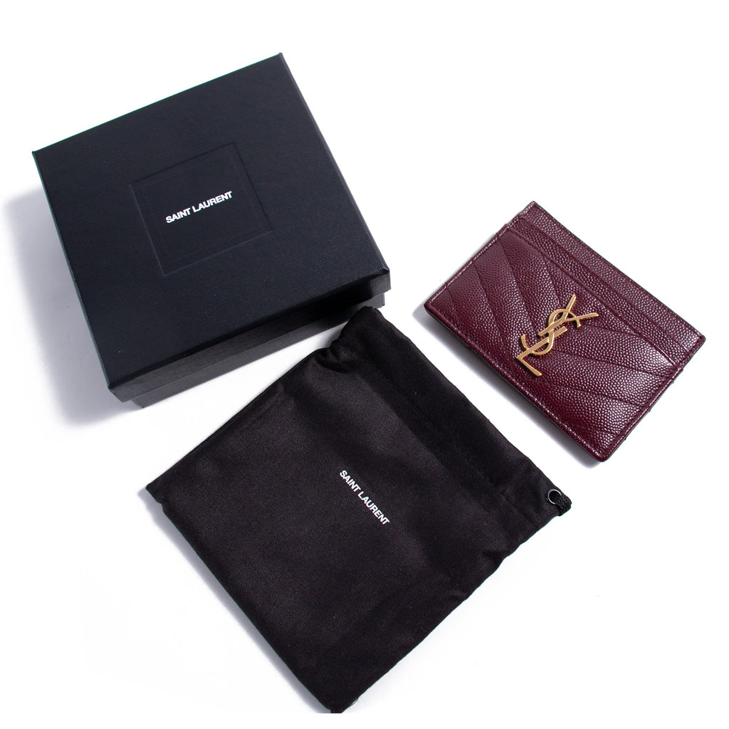 Saint Laurent Monogram Card Holder Accessories Yves Saint Laurent - Shop authentic new pre-owned designer brands online at Re-Vogue